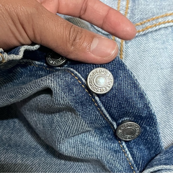 NEW Levi's 501 Premium Women's Skinny Fit Jeans 32x28 Distressed Grunge - Picture 4 of 8